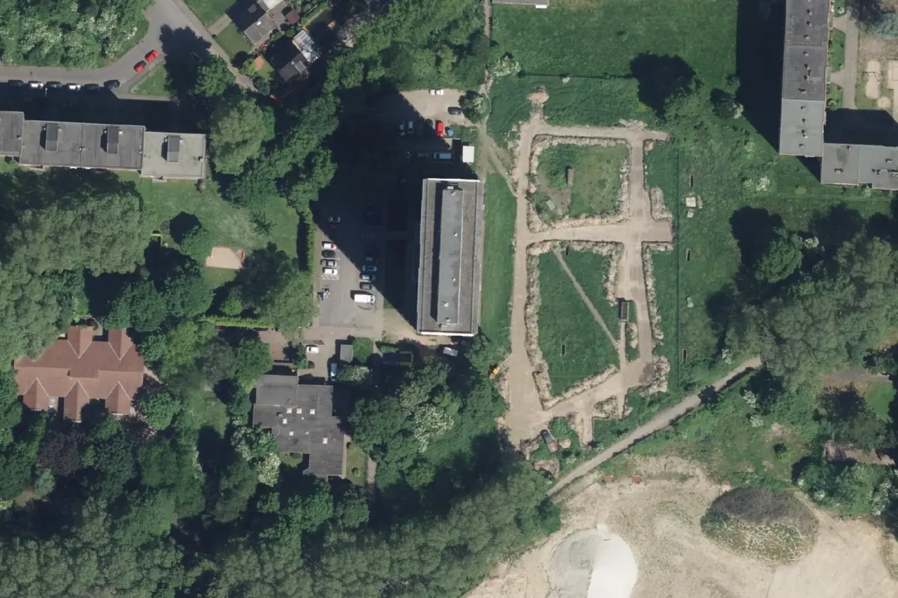 Luftbild der Umgebung an der Hanielstraße in Duisburg-Hochheide